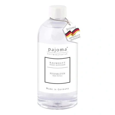 Afbeelding van pajoma® Kamergeur navulfles 500 ml, rozenblaadjes navulling voor luchtverfrisser intensieve en hoogwaardige geur in premium kwaliteit