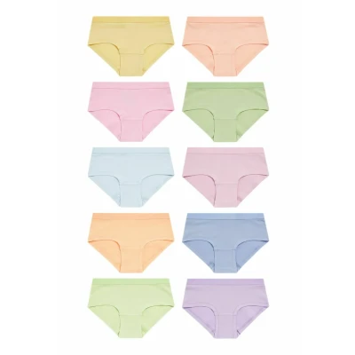 Afbeelding van Next 10 PACK Slip voor kinderen, Maat: 152, Multi pastel