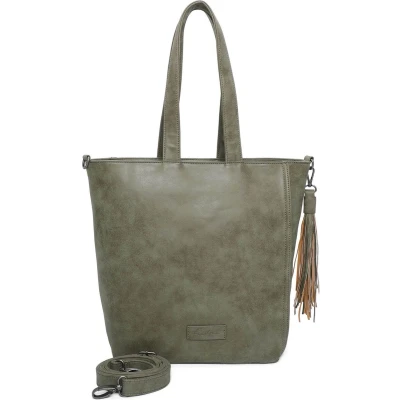 Afbeelding van Fritzi aus Preußen Schoudertas Vintage Fritzi34 Shopper Jungle Groene