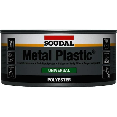 Afbeelding van Soudal polyester plamuur metal plastic 2 kg