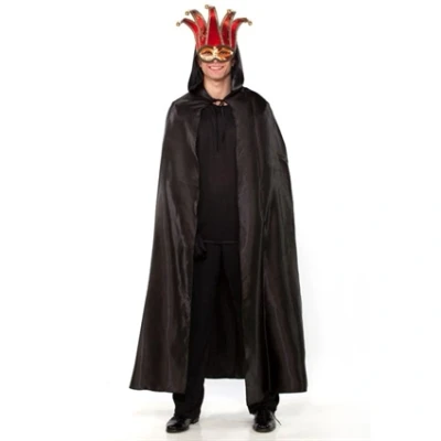 Afbeelding van Witbaard Verkleedcape Venetië Polyester Zwart Maat M/l