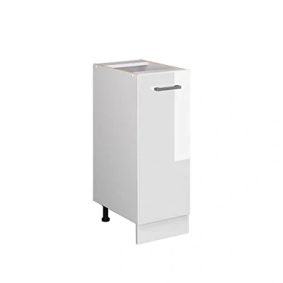 Afbeelding van Vicco Apotheekkast &quot;R Line&quot;, Wit Hoogglans/Wit, 30 cm zonder werkblad