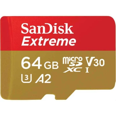 Afbeelding van SanDisk Extreme MicroSDXC 64GB+SD Adapter 170MB &amp;&amp;&amp;