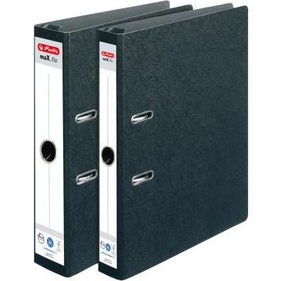 Afbeelding van Hangordner Herlitz maX.file karton A4 5cm zwart