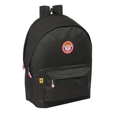 Afbeelding van Rugtas voor Laptop en Tablet met USB Uitgang kings league +usb Zwart 31 x 44 18 cm