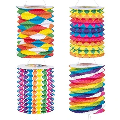 Afbeelding van Boland 12 Papieren treklampionnen Fantasie (13 cm) Multi Verjaardag, Kinderfeestje, Sint Maarten