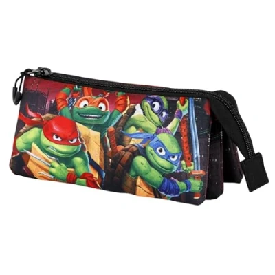 Afbeelding van Ninja Turtles FAN Triple Pencil Case 2.0, veelkleurig, Meerkleurig, Eén maat, 2.0