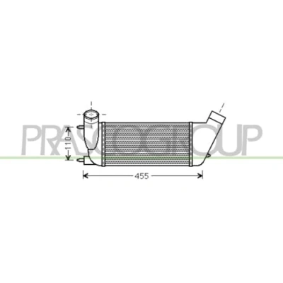 Afbeelding van PRASCO CI942N002 Intercooler FIAT: Scudo II Van