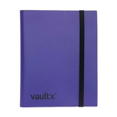 Afbeelding van Vault X ® Bindmiddel 9 vakken verzamelkaartenalbummap 360 zijlader mappen voor TCG (paars)