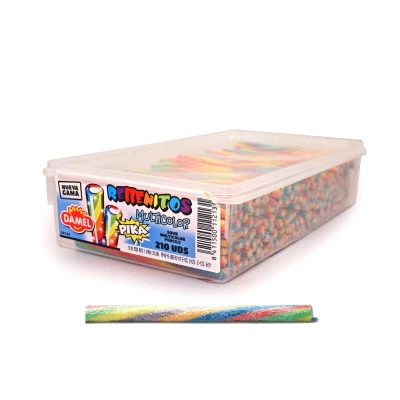 Afbeelding van Damel Zure Regenboog Sticks 210 Stuks