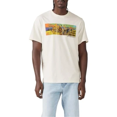 Afbeelding van Levi&#039;s Ss Relaxed Fit Tee T Shirt heren, archief rodeo egret, M