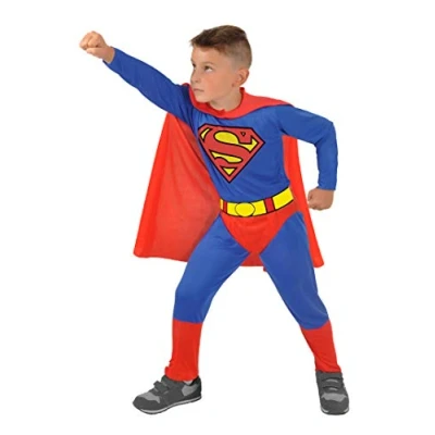 Afbeelding van Ciao Superman verkleedkostuum voor jongens, officieel DC Comics (maat 5 7 jaar)