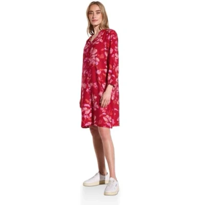 Afbeelding van Street One Gemustertes Jurk, Dames, Maat: 36, Rot