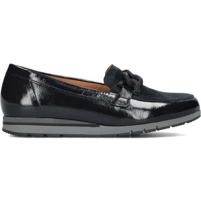 Afbeelding van Gabor 415.1 Loafers Dames Instappers Blauw Maat 42