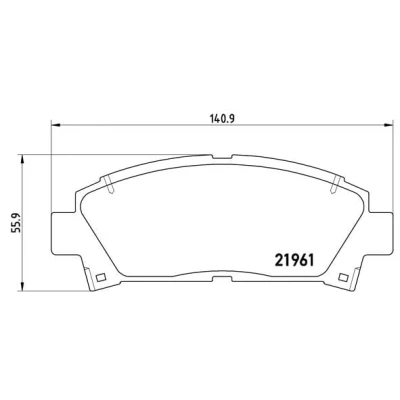 Afbeelding van Brembo Remblokset P 83 028