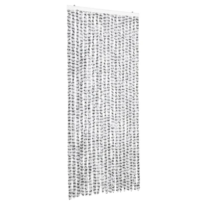 Afbeelding van vidaXL Vliegengordijn 56x185 cm chenille licht en donkergrijs