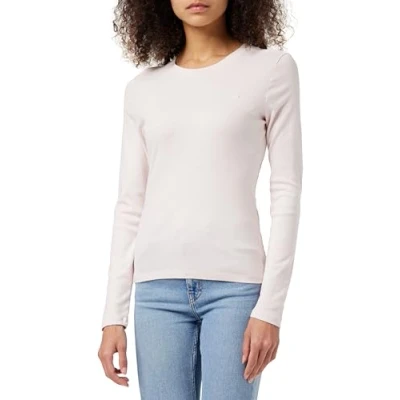 Afbeelding van Levi&#039;s BABY TEE Longsleeve, Dames, Maat: XS, Mauve chalk