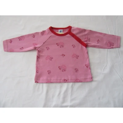 Afbeelding van Petit Bateau Meisje T shirt lange mouw Rose 6 maand 67