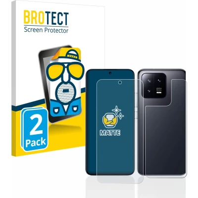 Afbeelding van BROTECT Screenprotector voor Xiaomi 13 (Voor+Achter) Folie Beschermfolie matte (2 Stuks)