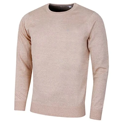 Afbeelding van Calvin Klein Heren trui met ronde hals Karamel Merel L
