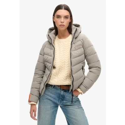 Afbeelding van Superdry Microfibre Gevoerde Jas Beige 2XS Vrouw