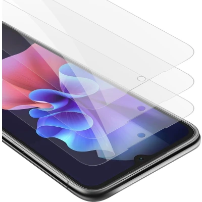 Afbeelding van Cadorabo 3x Screenprotector geschikt voor Blackview A55 PRO Beschermende Pantser Film in KRISTALHELDER Getemperd (Tempered) Display beschermend glas 9H hardheid met 3D Touch