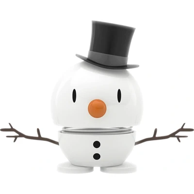 Afbeelding van Hoptimist Snowman 9,5 x 5,9 7,8 cm S Wit