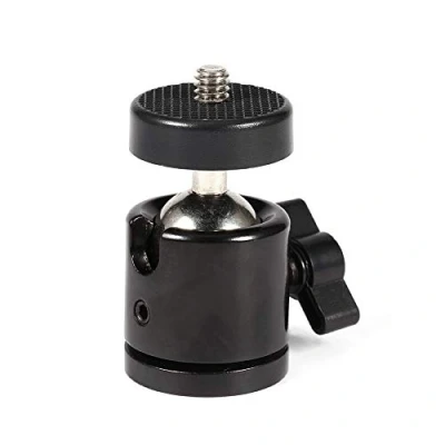 Afbeelding van Yunir Mini Ball Head, 360 Head Beugel Mount, voor 1/4 &quot;Camera Statief &amp; 3/8&quot; Flash Houder