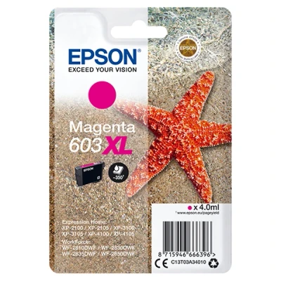 Afbeelding van Epson 603XL (C13T03A34010) Inktcartridge Magenta Hoge capaciteit