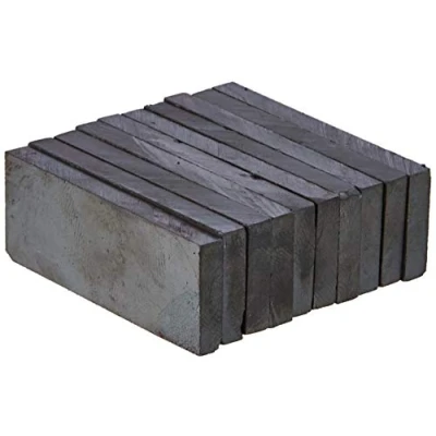 Afbeelding van FIRST4MAGNETS FE50195 10 50 x 19 5 mm dikke Y30BH ferrietmagneet 1,5 kg trek, grijs,