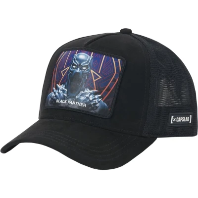 Afbeelding van Capslab Marvel Black Panther Cap CL MAR7 1 PCT BPA, Mannen, Zwart, Pet, maat: One size