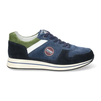 Afbeelding van Mephisto GARRY Lage sneakersHeren sneakersVrije tijdsschoenen Kleur: Blauw Maat: 43.5