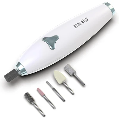 Afbeelding van HoMedics luxe Manicure en Pedicure Set 6 nagelfrees bitjes usb oplaadbaar Elektrische Nagelvijl apparaat