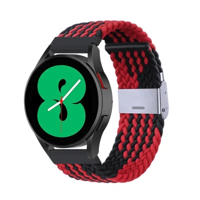 Afbeelding van Braided nylon bandje Rood / zwart Xiaomi Mi Watch S1 Pro Active S2