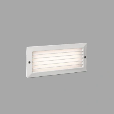Afbeelding van Faro Lighting Stripe Outdoor LED Inbouw Wandlamp Wit 5W 3000K IP54