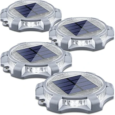 Afbeelding van Siedinlar Zonnelicht voor de tuin, buitenverlichting op zonne energie, 2 modi, led licht, waterdicht, oprit, stap, 4 stuks