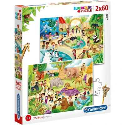 Afbeelding van Clementoni Puzzel Dierentuin, 2x60st.