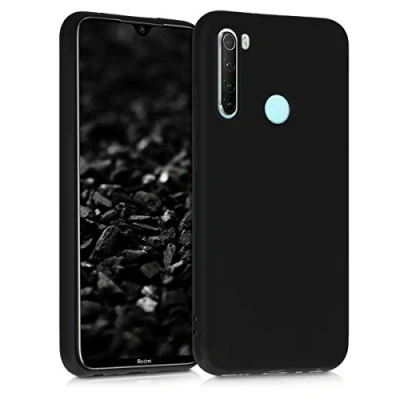 Afbeelding van kwmobile telefoonhoesje compatibel met Xiaomi Redmi Note 8 (2019/2021) hoesje Zachte case voor smartphone Back cover in mat zwart