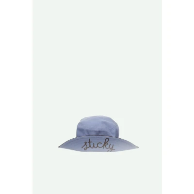 Afbeelding van Sticky Lemon sun hat farmhouse blooming purple + soil green