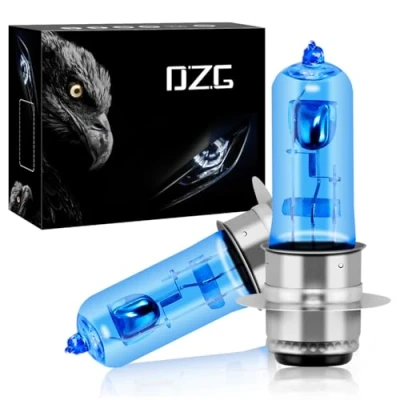Afbeelding van DZG H6M/ P15d 25 1/ T19/ M5 Halogeen koplampen vervangingsset 35/35 W, 5000 K, warmwit, 12 V, motorfiets/scooterlamp, 2 stuks