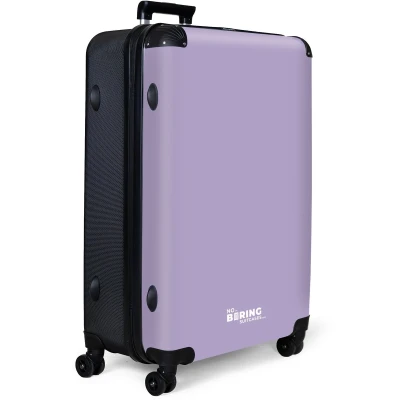 Afbeelding van NoBoringSuitcases.com® Koffer groot Reiskoffer lichtgewicht Lila Effen Rolkoffer met 4 wielen Grote trolley XL 98 liter bagage