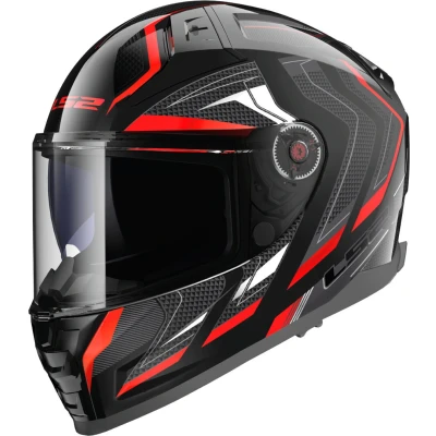 Afbeelding van LS2 Helm Vector II Alizer FF811 zwart / rood maat S