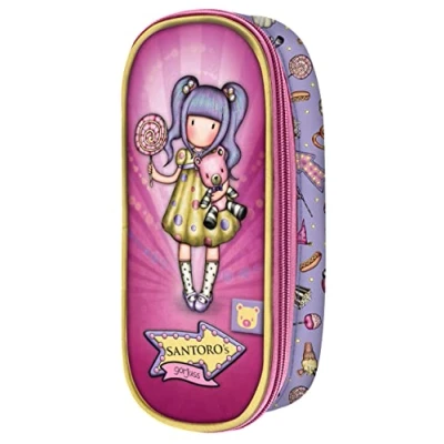 Afbeelding van Safta, Gorjuss Fairground First Prize Etui met ritssluiting, 10 x 23 6 cm, uniseks, kinderen, meerkleurig, normaal