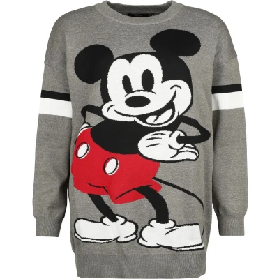Afbeelding van Mickey &amp; Minnie Mouse Stance Gebreide trui grijs S