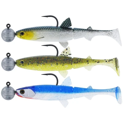 Afbeelding van Westin HypoTeez Shadtail R &#039;N 6.5cm Clear Water Mix 21 (3g) (3 Stuks) Shad