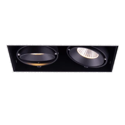 Afbeelding van Artdelight Inbouwspot Trofa 2 lichts GU10 Trimless zwart