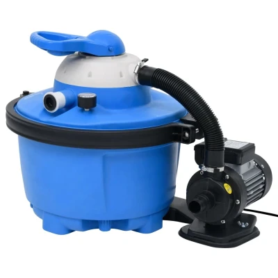 Afbeelding van Zandfilterpomp 200 W 25 L 385x620x432 mm blauw en zwart