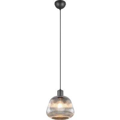 Afbeelding van Trio Hanglamp Tarifa met geribbeld glas 362800132
