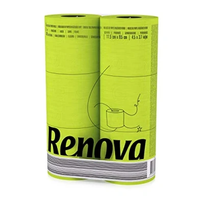 Afbeelding van RENOVA Groen toiletpapier 6 rollen