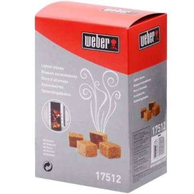 Afbeelding van Weber 17512 aanmaakblokjes 48 stuks, bruin